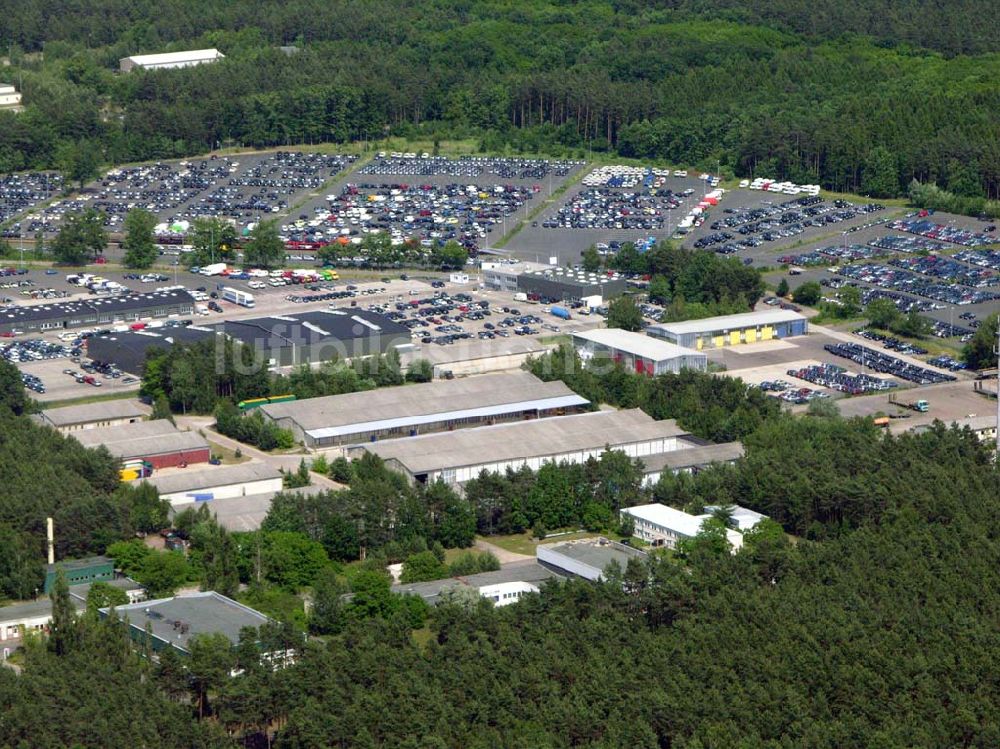 Seddin aus der Vogelperspektive: Autologistik Gewerbegebiet Neu-Seddin