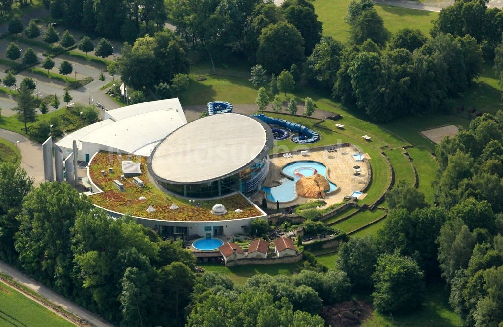 Hohenfelden von oben - Avenida-Therme bei Hohenfelden im Bundesland Thüringen