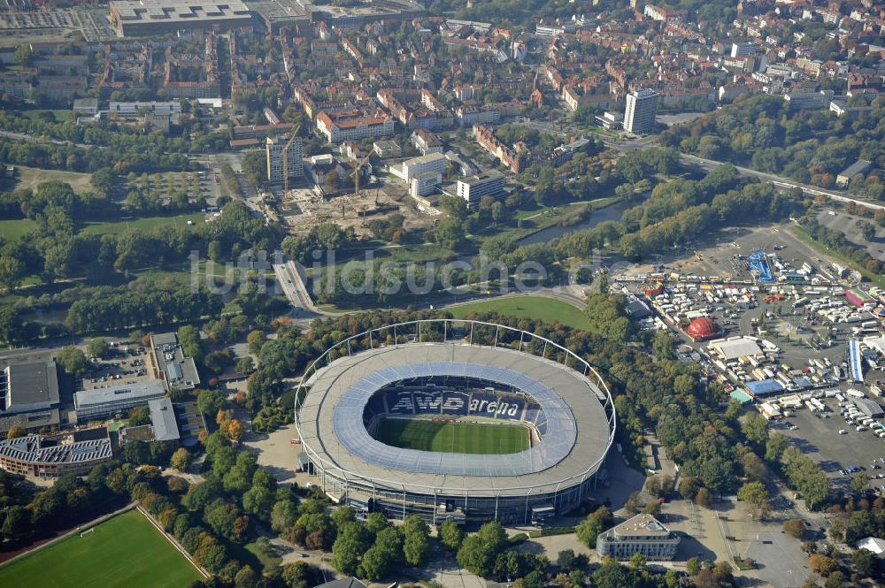 Hannover von oben - AWD-Arena Hannover