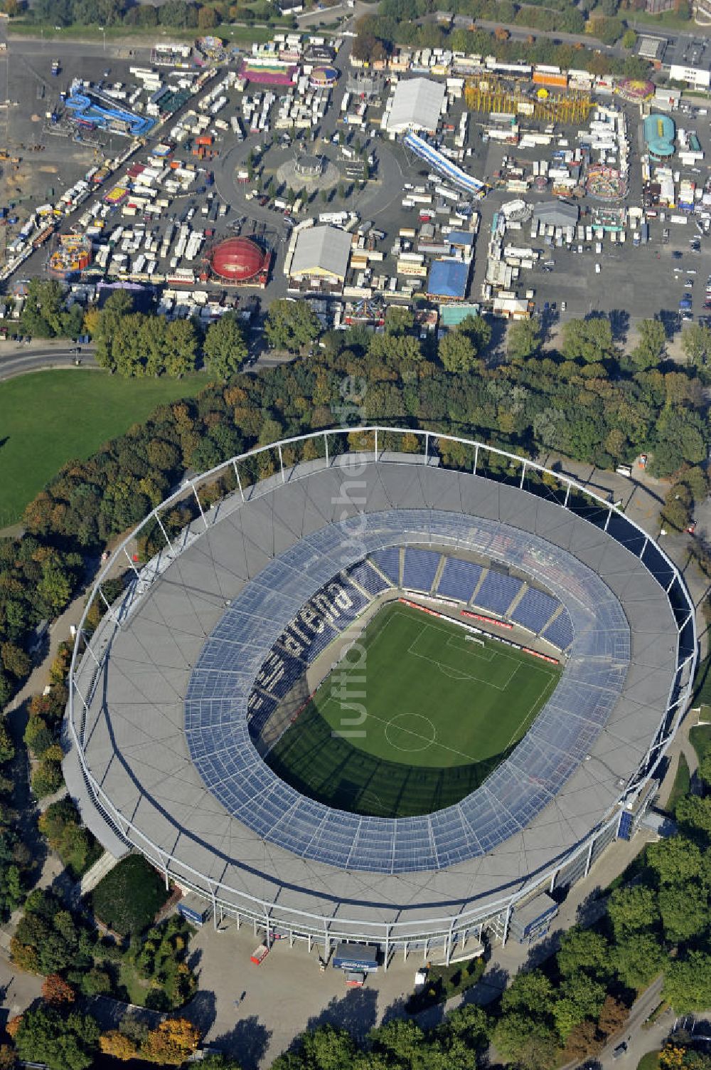 Luftaufnahme Hannover - AWD-Arena Hannover