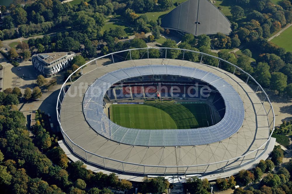 Hannover aus der Vogelperspektive: AWD-Arena Hannover