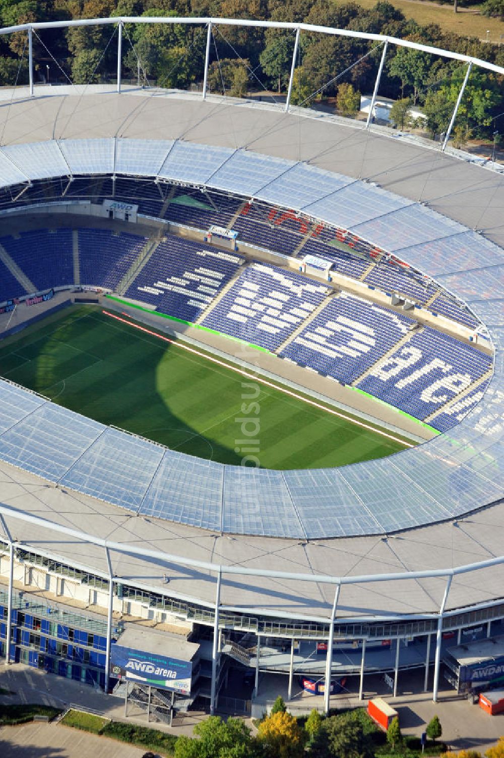 Hannover von oben - AWD Arena Hannover