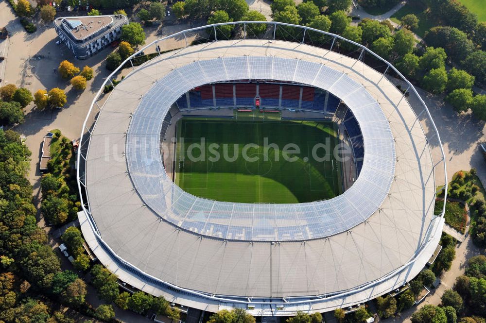 Hannover aus der Vogelperspektive: AWD Arena Hannover