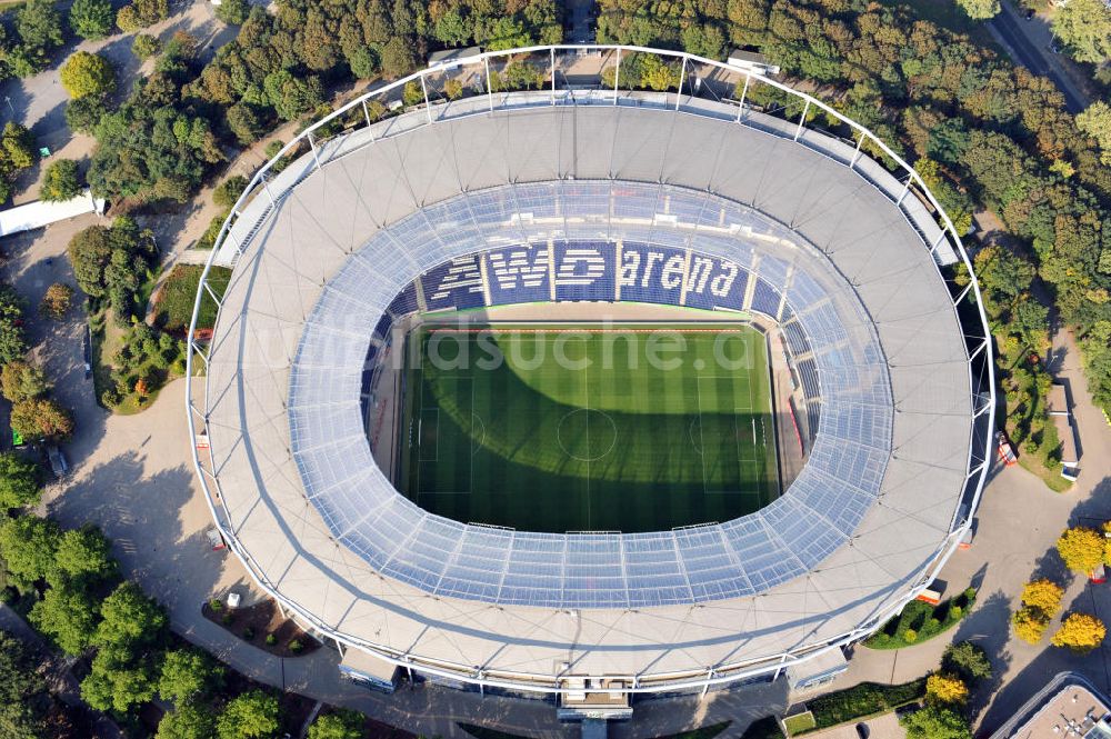 Hannover aus der Vogelperspektive: AWD Arena Hannover