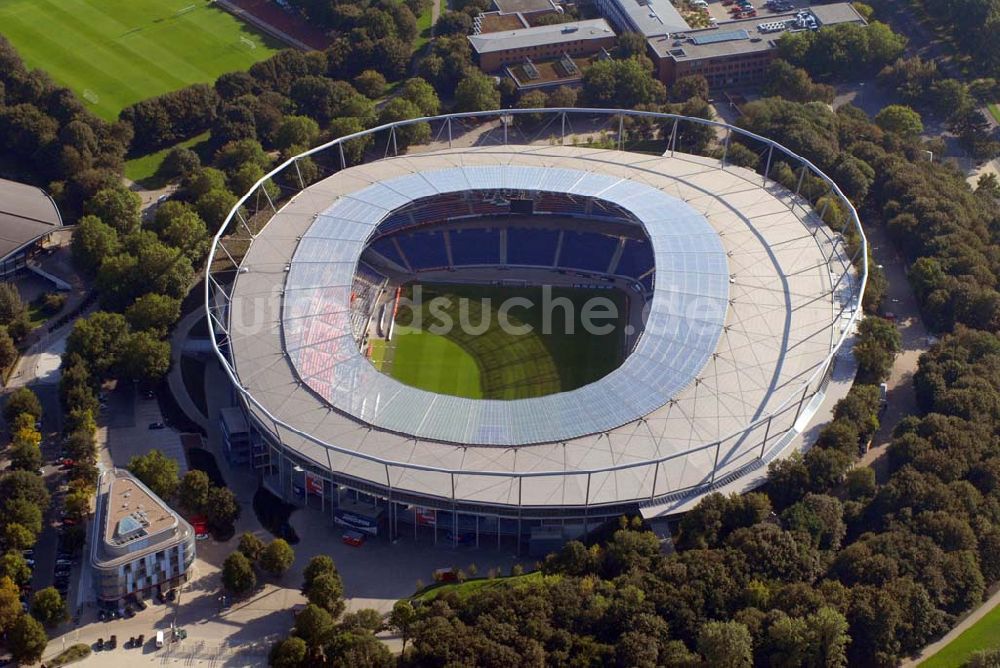 Hannover aus der Vogelperspektive: AWD-Arena Hannover