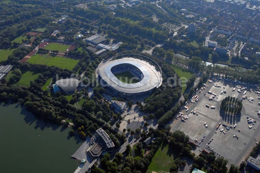 Hannover aus der Vogelperspektive: AWD-Arena Hannover