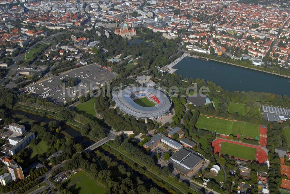 Hannover aus der Vogelperspektive: AWD-Arena Hannover