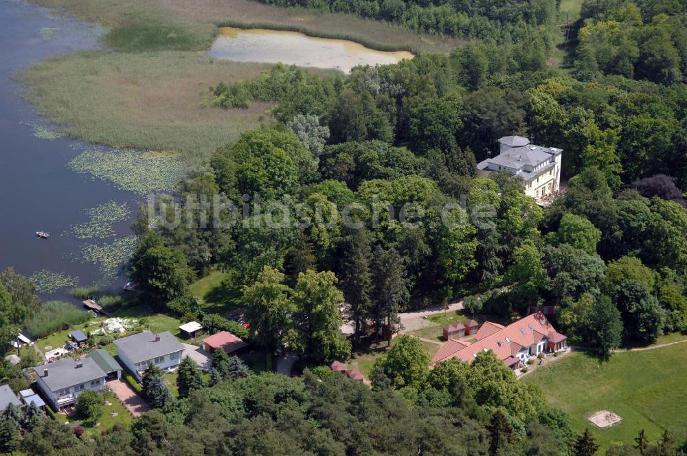 Dambeck von oben - AWO SANO Familienferienpark in Dambeck am Müritz-Nationalpark