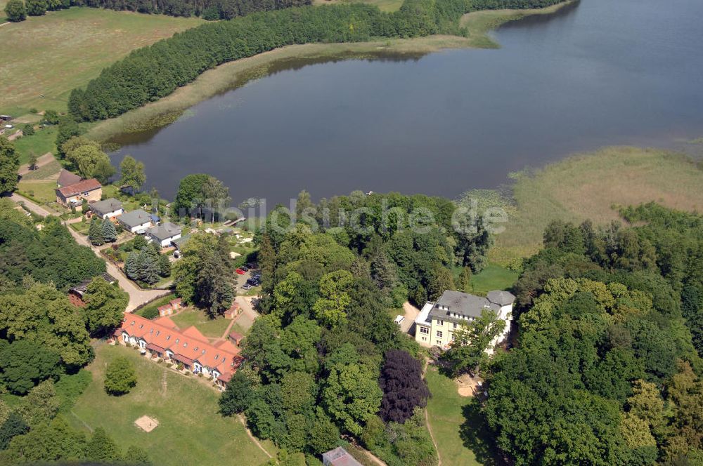 Dambeck von oben - AWO SANO Familienferienpark in Dambeck am Müritz-Nationalpark