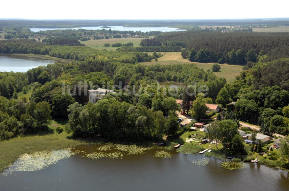 Dambeck von oben - AWO SANO Familienferienpark in Dambeck am Müritz-Nationalpark