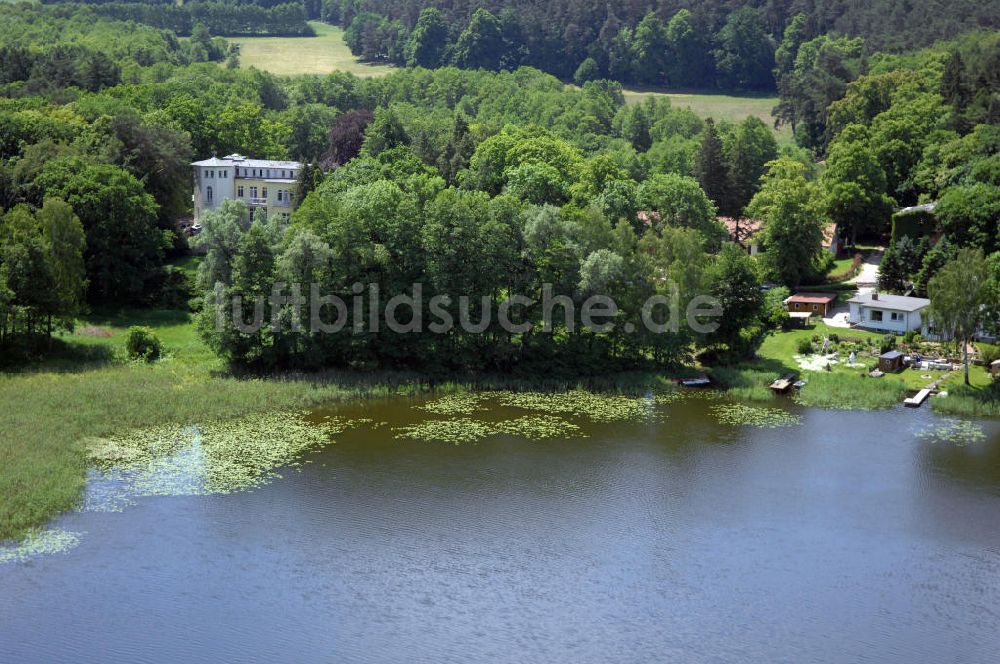 Dambeck von oben - AWO SANO Familienferienpark in Dambeck am Müritz-Nationalpark