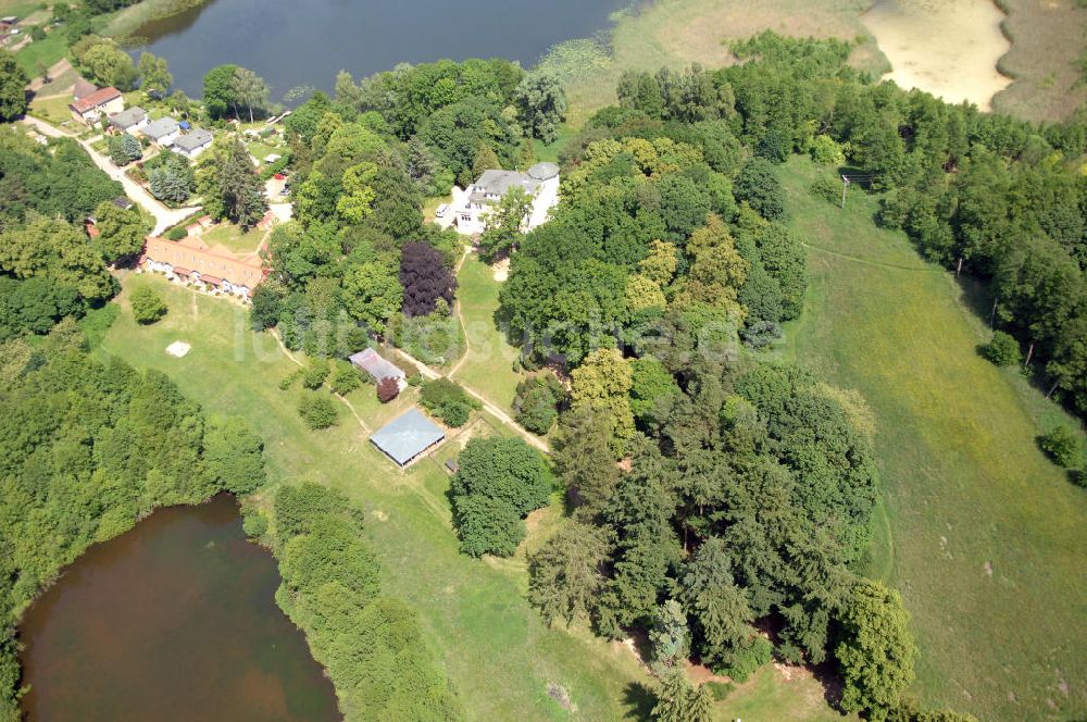 Dambeck von oben - AWO SANO Familienferienpark in Dambeck am Müritz-Nationalpark