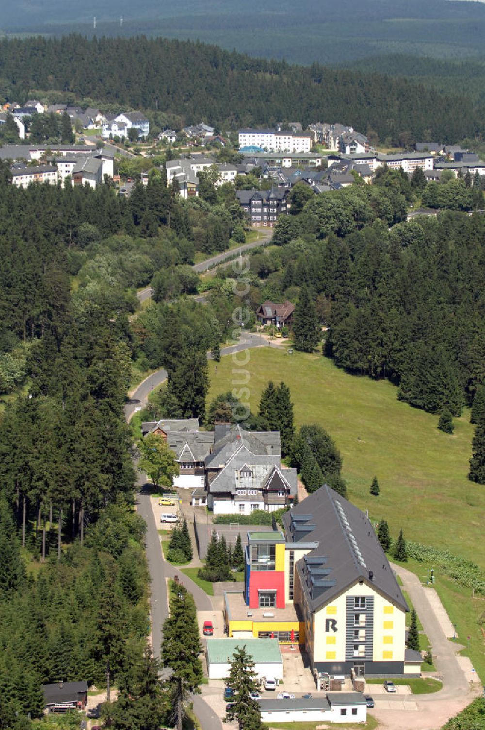 Luftaufnahme Oberhof - Awo Sano Ferienzentrum Oberhof