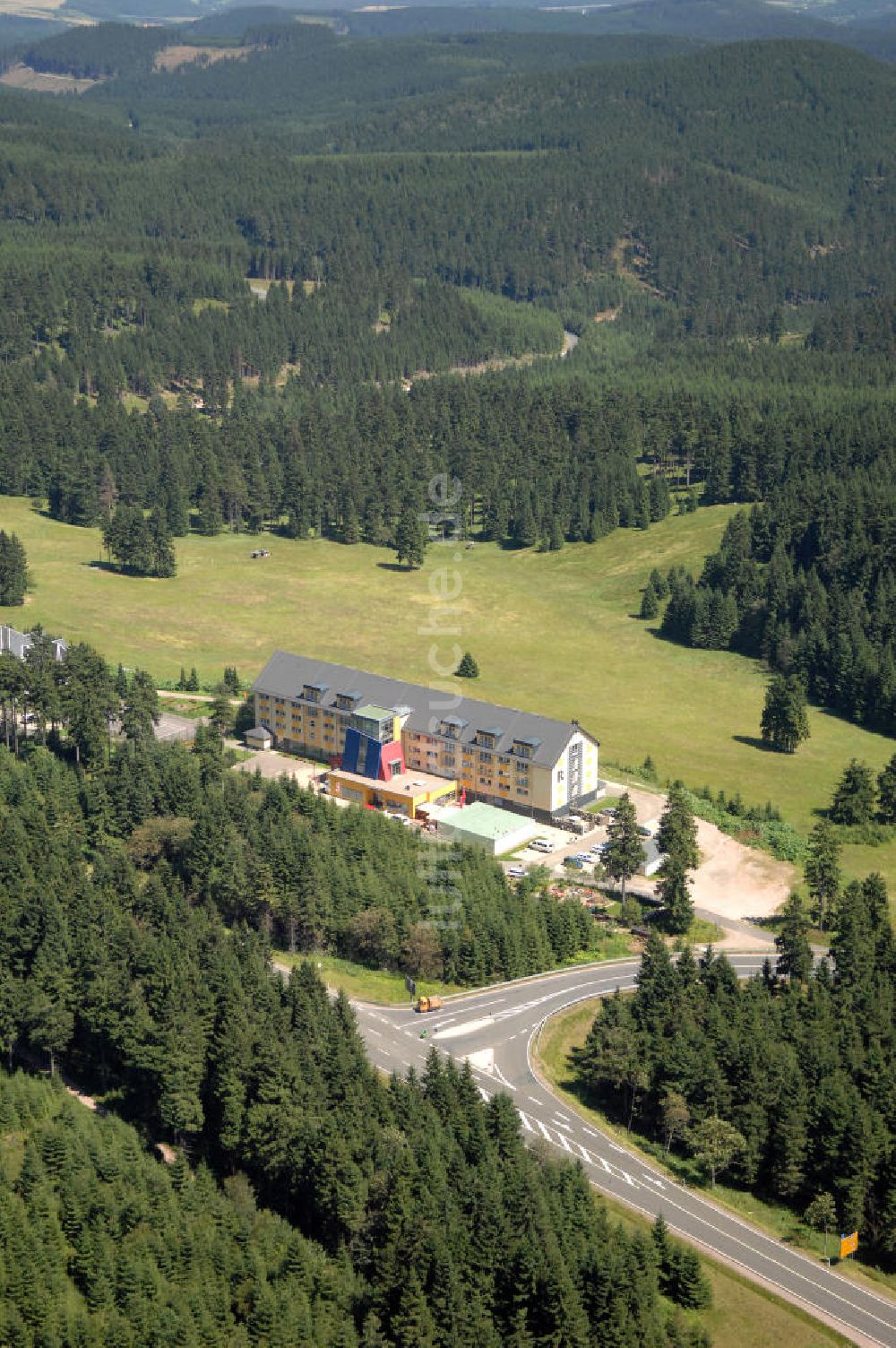 Luftaufnahme Oberhof - Awo Sano Ferienzentrum Oberhof