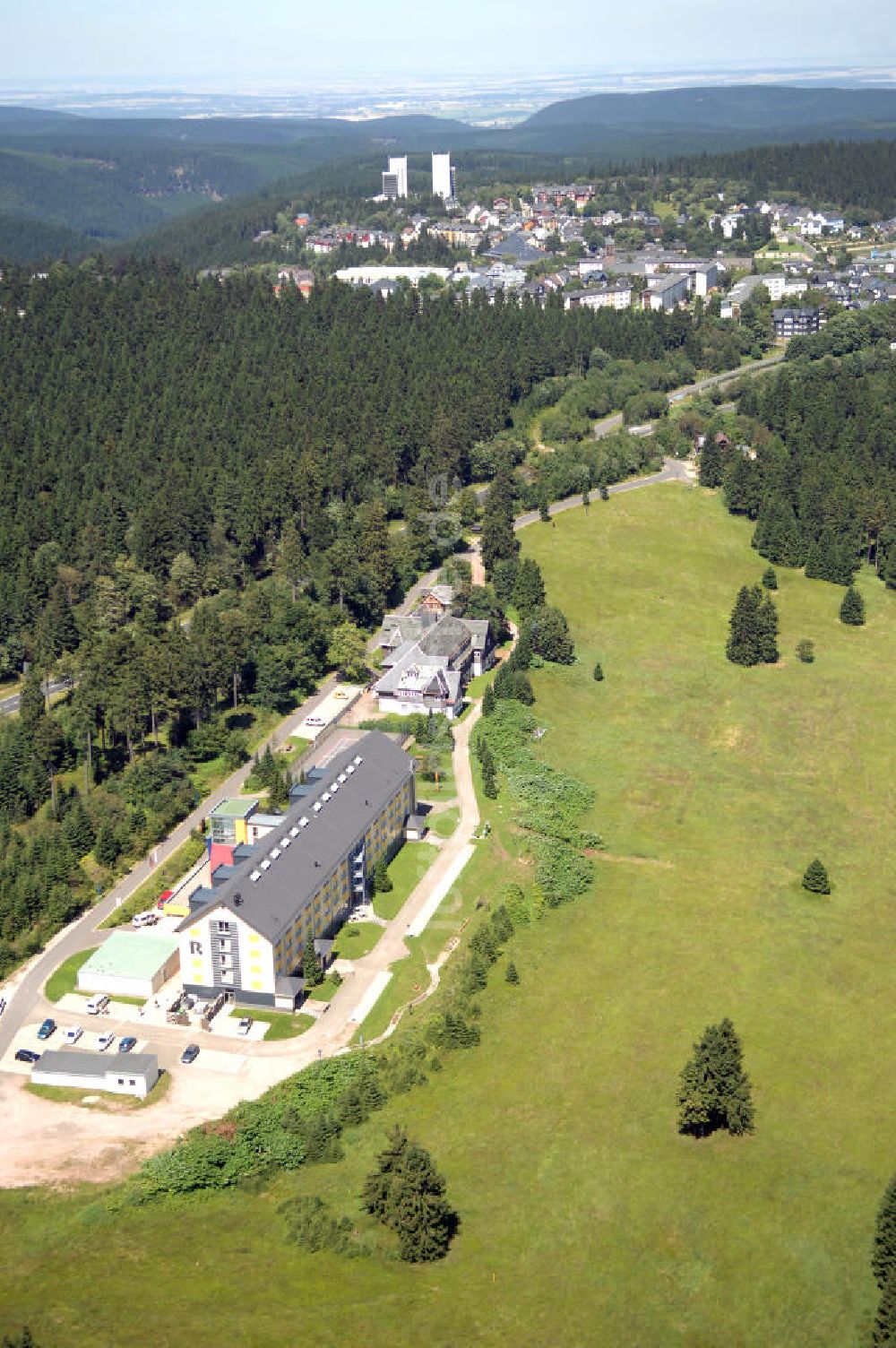 Luftaufnahme Oberhof - Awo Sano Ferienzentrum Oberhof