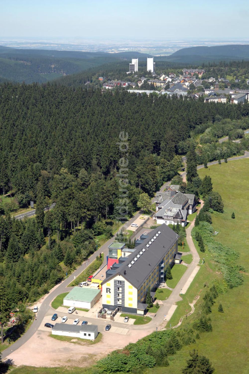 Luftbild Oberhof - Awo Sano Ferienzentrum Oberhof