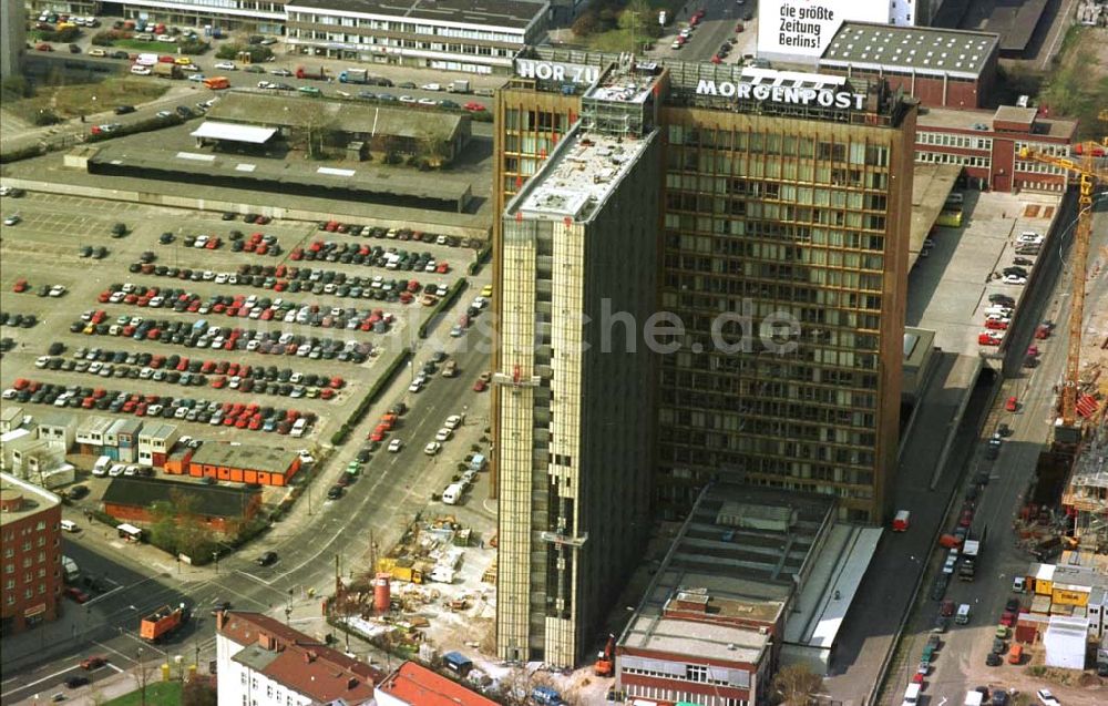 Luftaufnahme Kreuzberg - 04.10.1993 Axel Springer Verlag Kreuzberg