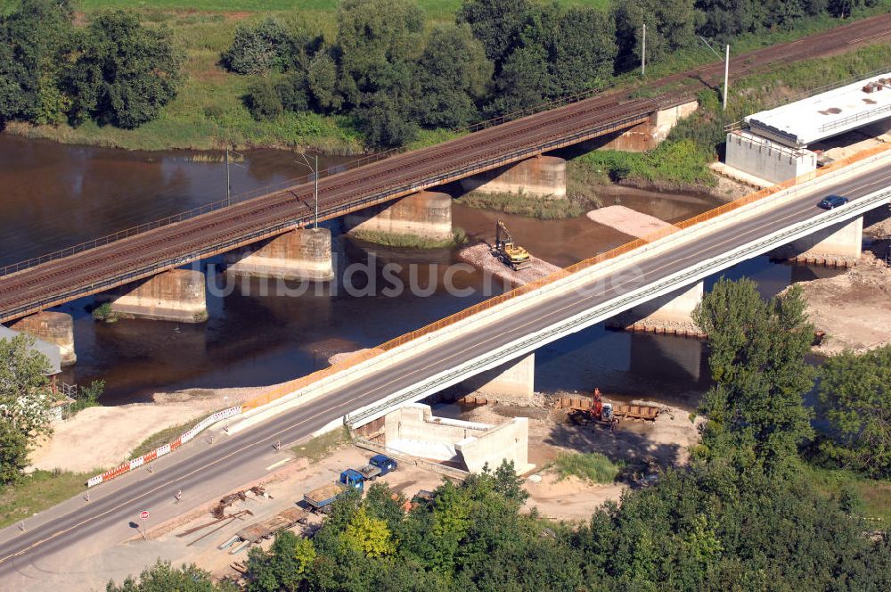 Luftaufnahme Dessau-Roßlau - B184 zwischen Roßlau und Dessau