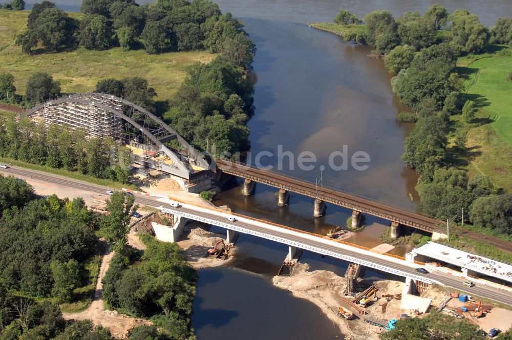 Luftaufnahme Dessau-Roßlau - B184 zwischen Roßlau und Dessau