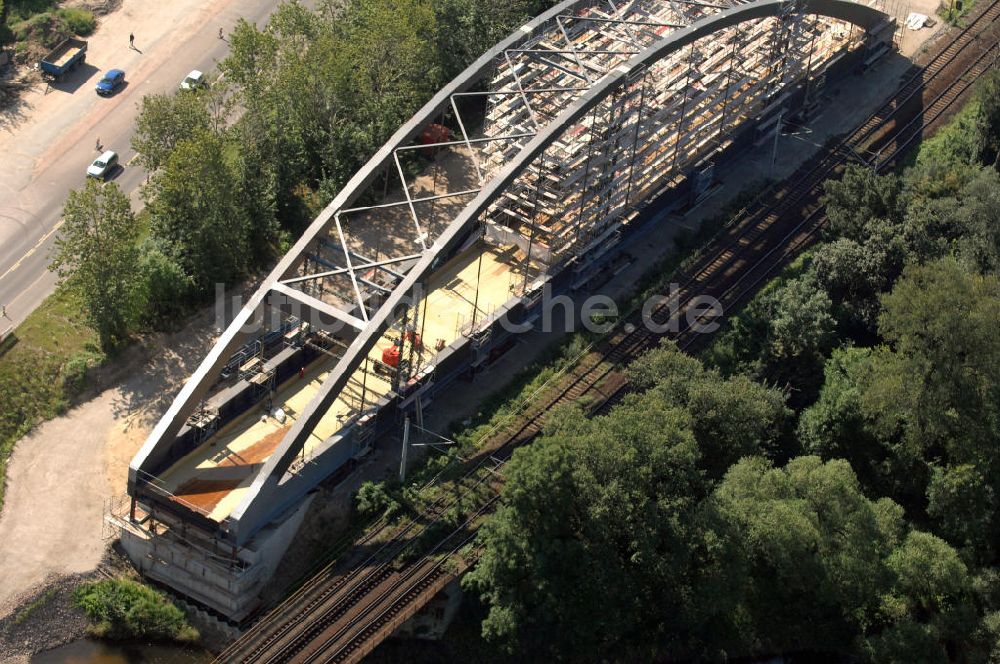 Luftaufnahme Dessau-Roßlau - B184 zwischen Roßlau und Dessau