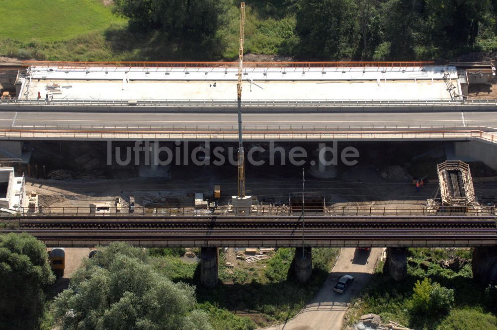 Dessau-Roßlau aus der Vogelperspektive: B184 zwischen Roßlau und Dessau