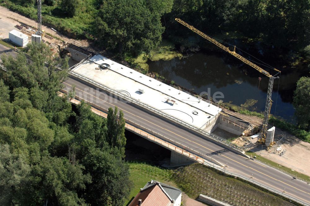 Dessau-Roßlau von oben - B184 zwischen Roßlau und Dessau