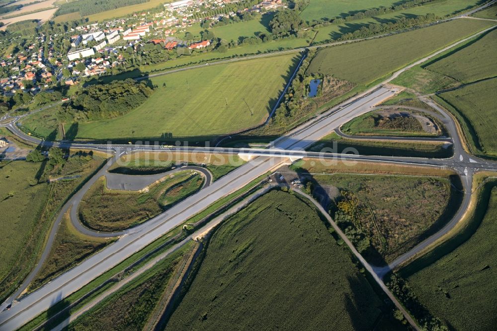 Luftbild Karstädt - BAB A14 Autobahn- Ausbau im Streckenverlauf der Landesstraße L131 in Karstädt im Bundesland Brandenburg