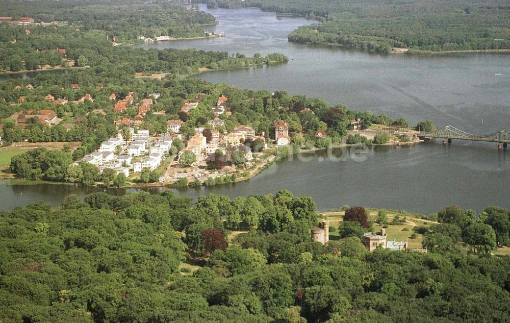 Potsdam - Park Babelsberg aus der Vogelperspektive: Babelsberger Park