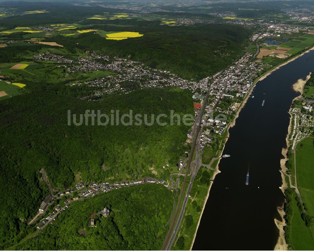 Bad Breisig von oben - Bad Breisig im Bundesland Rheinland-Pfalz