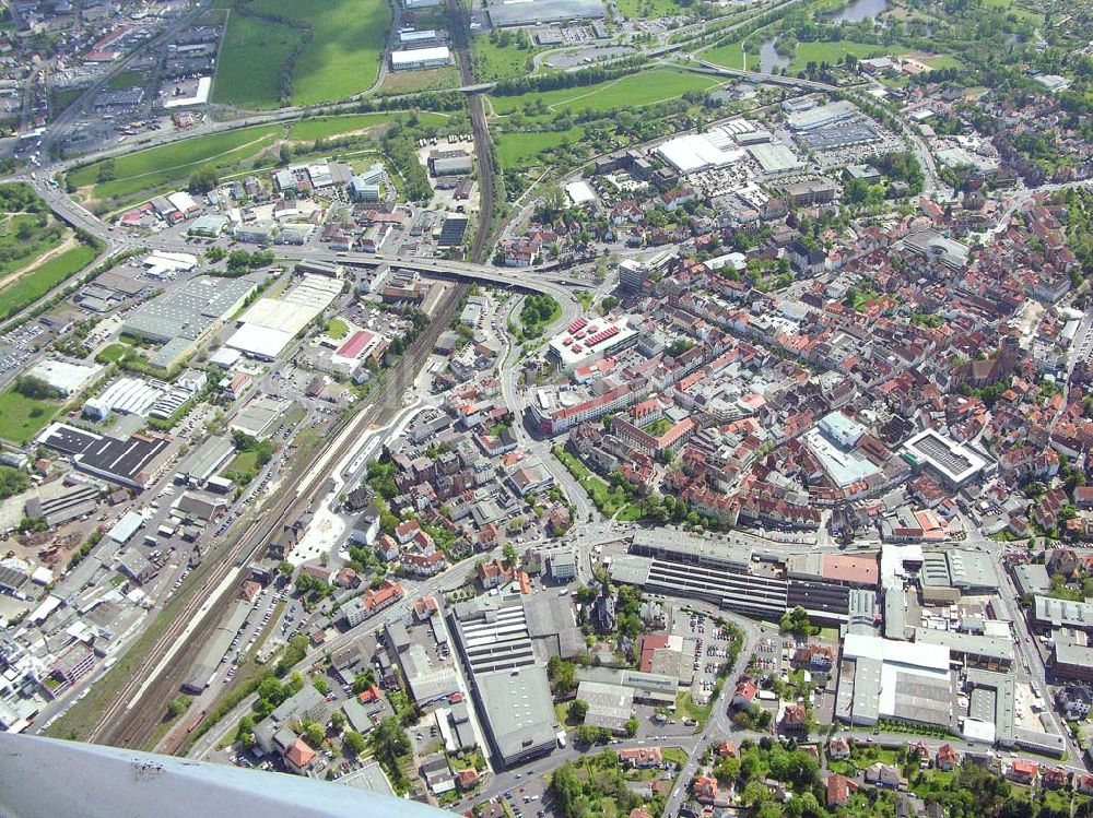 Bad Frankenhausen von oben - Bad Frankenhausen