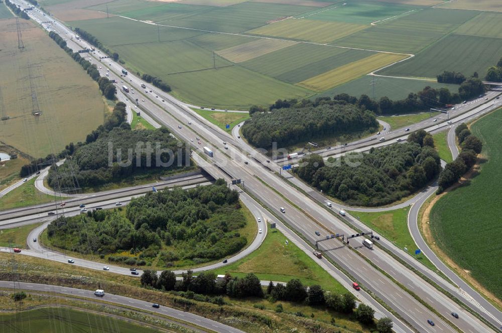 Luftbild Bad Homburg - Bad Homburger Autobahn- Kreuz