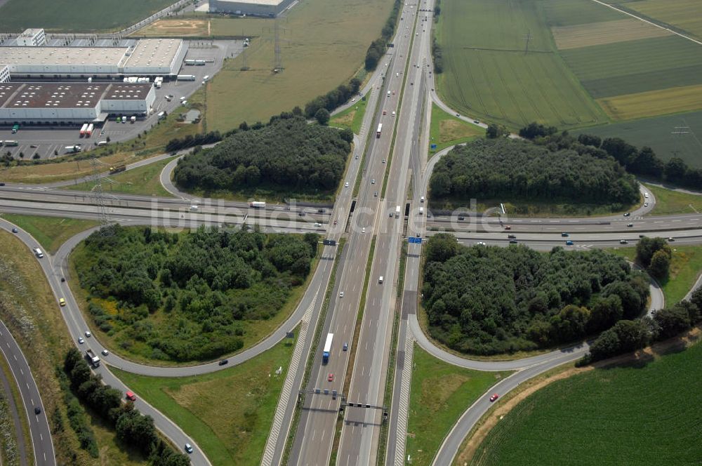 Luftaufnahme Bad Homburg - Bad Homburger Autobahn- Kreuz