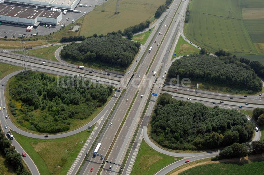 Bad Homburg von oben - Bad Homburger Autobahn- Kreuz