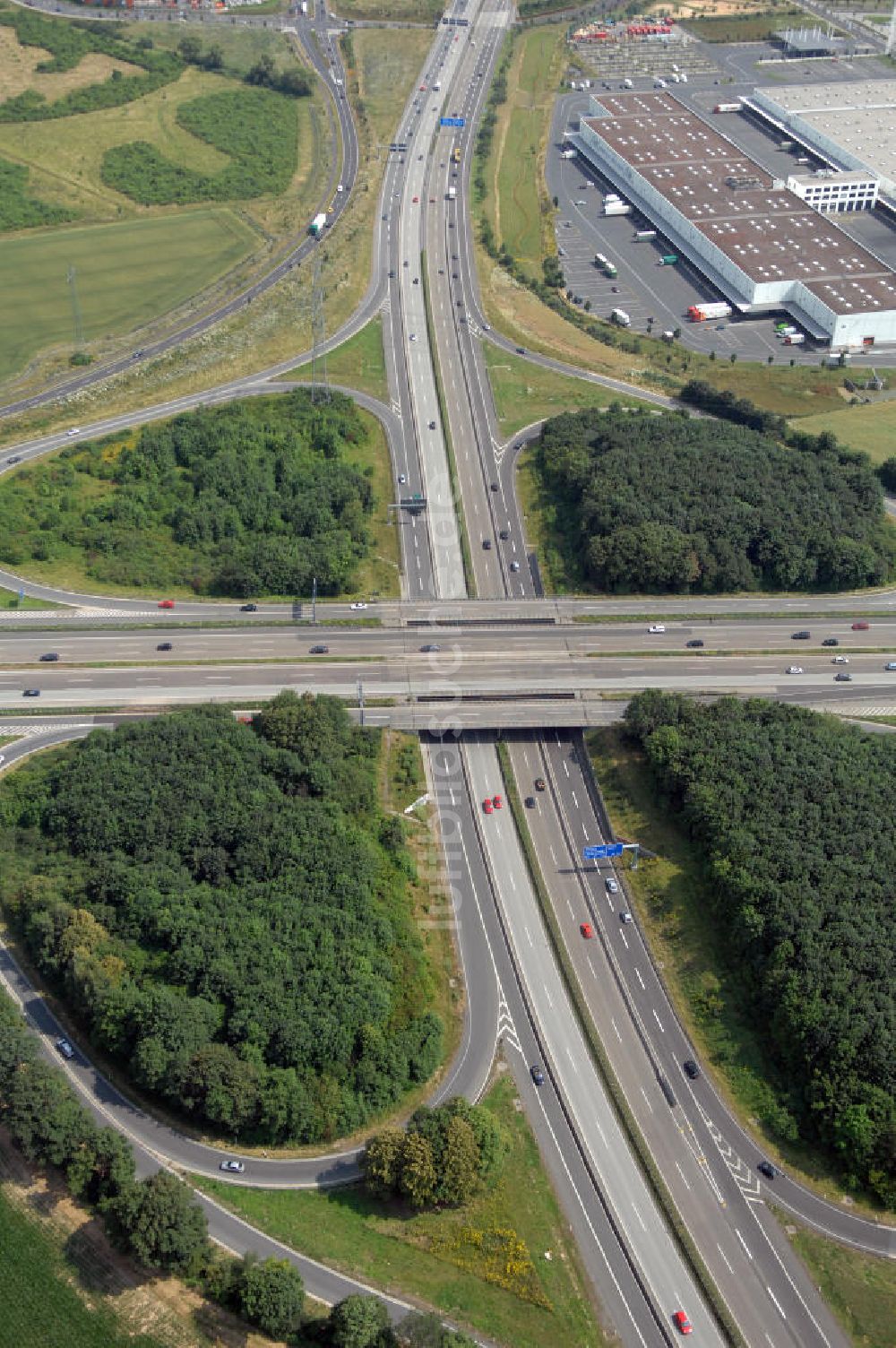 Bad Homburg aus der Vogelperspektive: Bad Homburger Autobahn- Kreuz