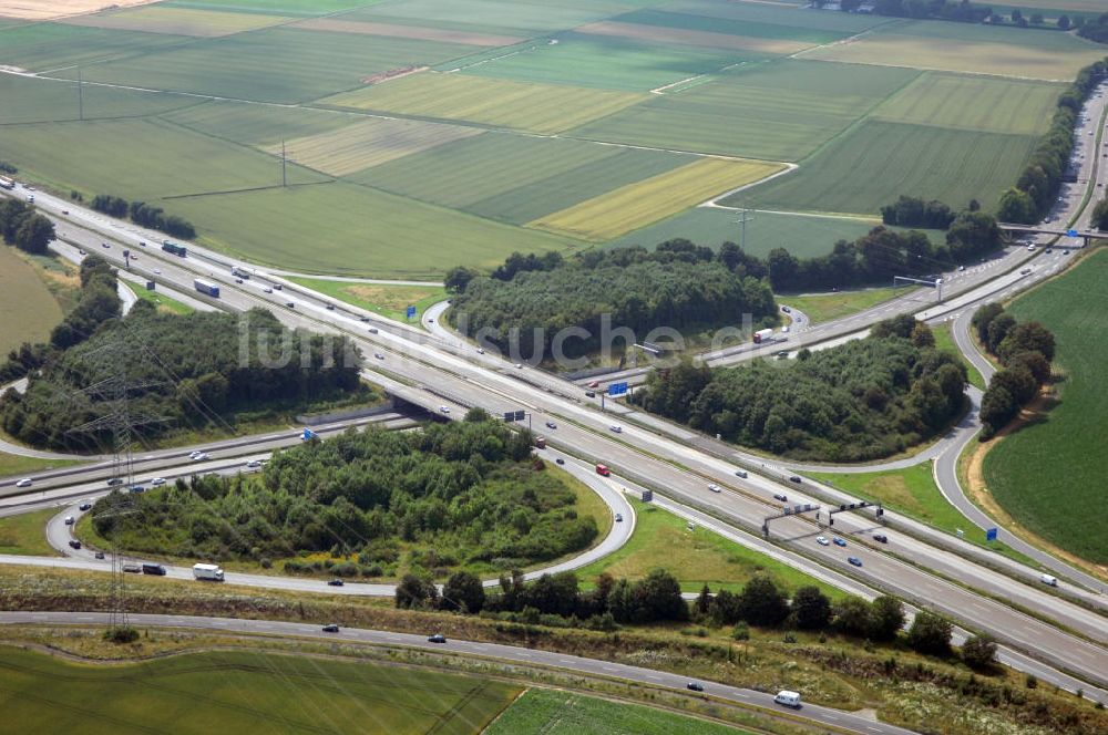 Luftaufnahme Bad Homburg - Bad Homburger Autobahn- Kreuz