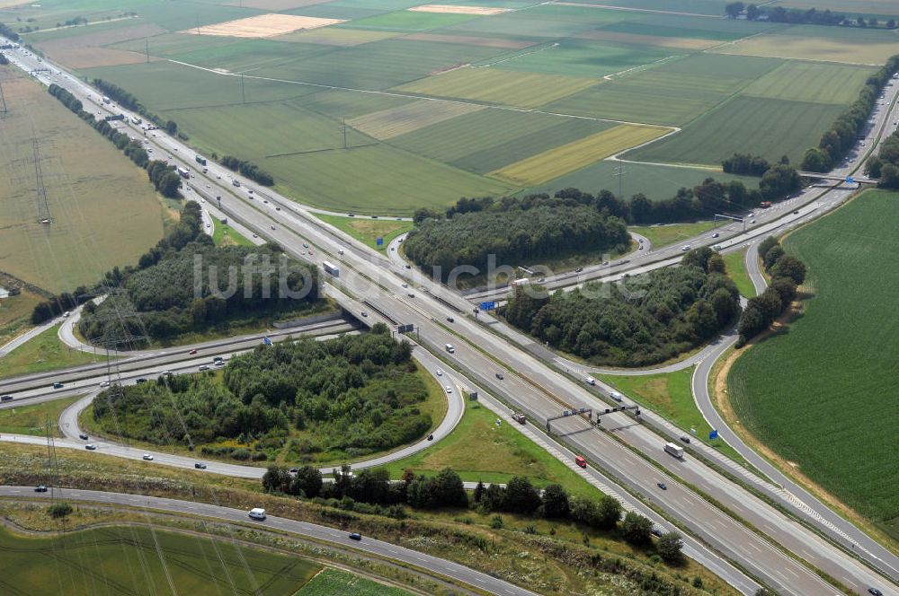 Luftbild Bad Homburg - Bad Homburger Autobahn- Kreuz