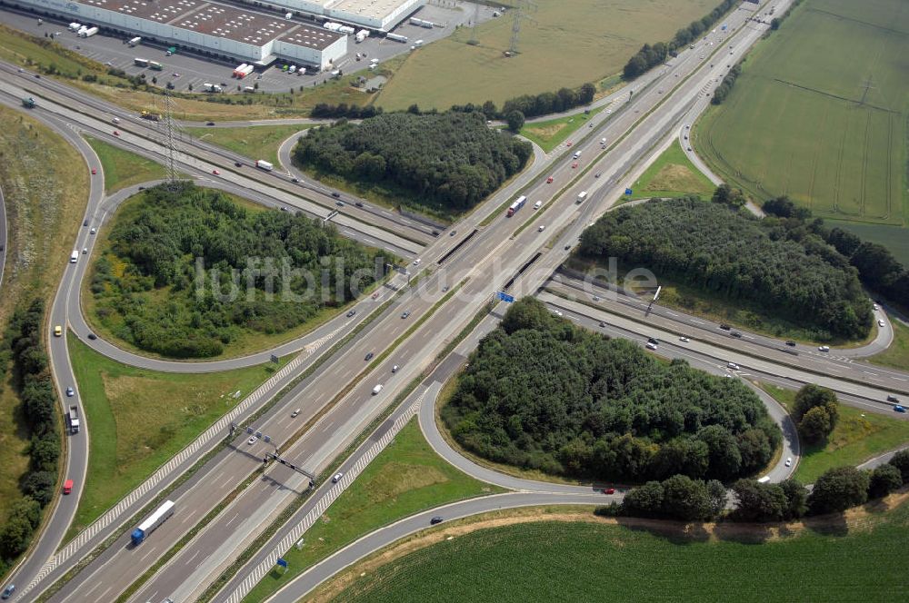 Luftaufnahme Bad Homburg - Bad Homburger Autobahn- Kreuz