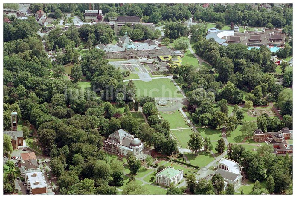 Bad Oeynhausen von oben - Bad Oeynhausen, Ansicht des Kurparks mit Kurtheater