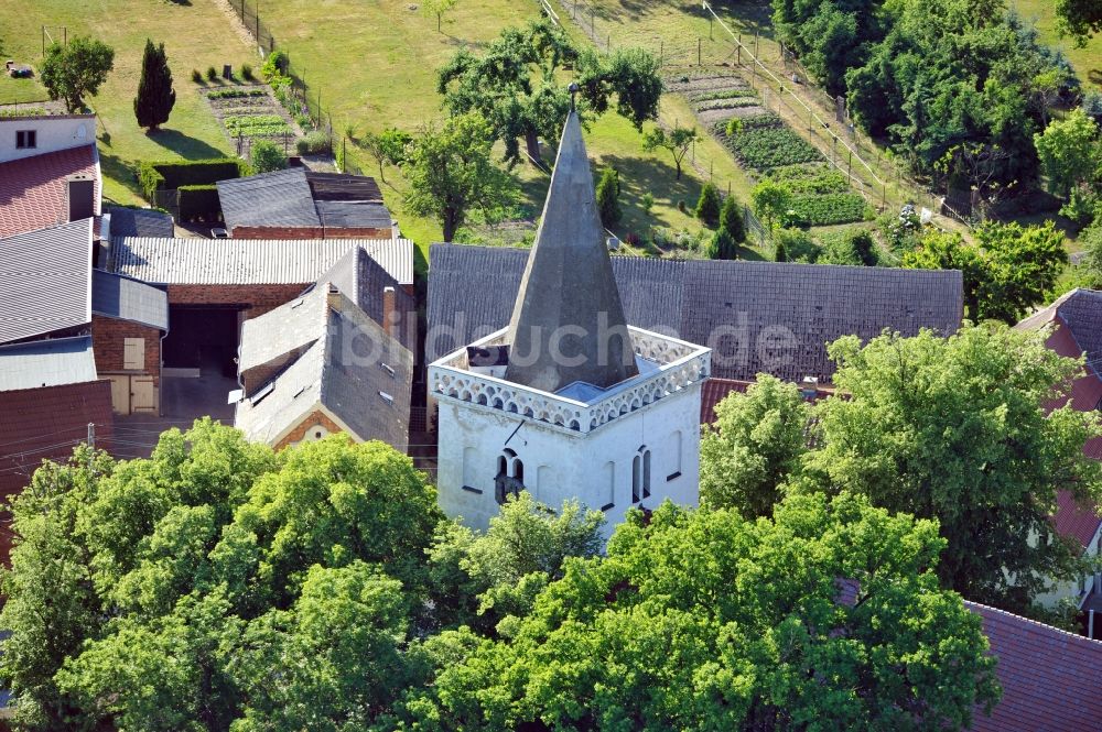 Bad Schmiedeberg OT Trebitz aus der Vogelperspektive: Bad Schmiedeberg OT Trebitz im Bundesland Sachsen-Anhalt