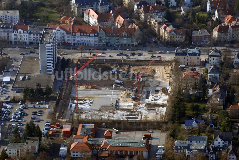 Berlin aus der Vogelperspektive: Bade - und Wellness Center Zehlendorfer Welle in Berlin Zehlendorf