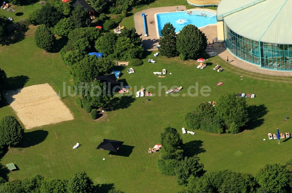 Zeulenroda-Triebes von oben - Badewelt Waikiki in Zeulenroda-Triebes im Bundesland Thüringen