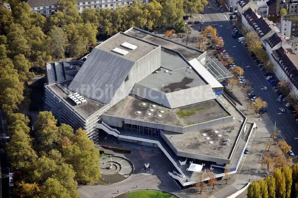 Karlsruhe von oben - Badisches Staatstheater Karlsruhe