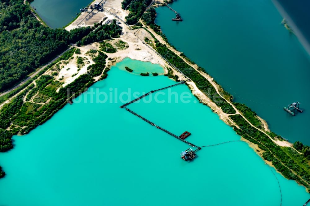 Meißenheim von oben - Baggersee in Meißenheim im Bundesland Baden-Württemberg, Deutschland