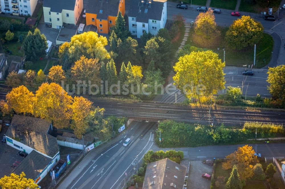 Luftbild Witten - Bahn- Brückenbauwerk in Witten im Bundesland Nordrhein-Westfalen