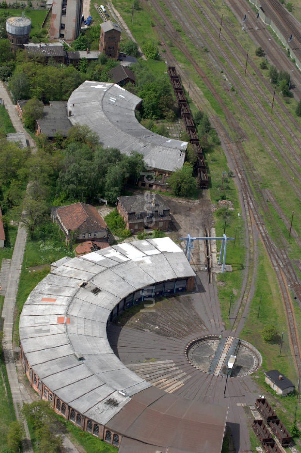 Luftbild Oebisfelde - Bahn- und Ragierbahnhof Oebisfelde in Sachsen-Anhalt