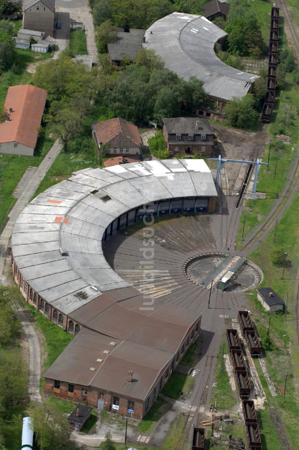 Luftaufnahme Oebisfelde - Bahn- und Ragierbahnhof Oebisfelde in Sachsen-Anhalt