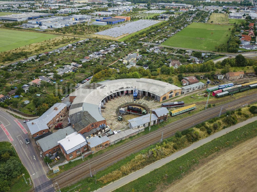 Luftbild Arnstadt - Bahnbetriebswerk in Arnstadt im Bundesland Thüringen, Deutschland