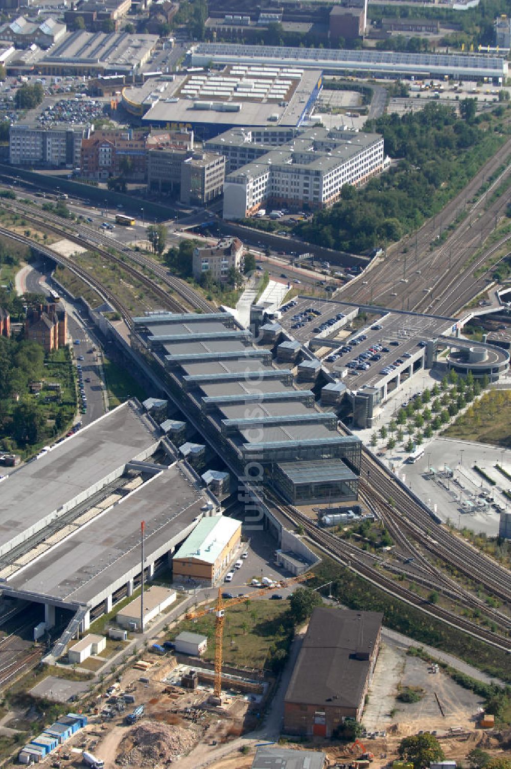 Berlin aus der Vogelperspektive: Bahnhof Berlin-Südkreuz