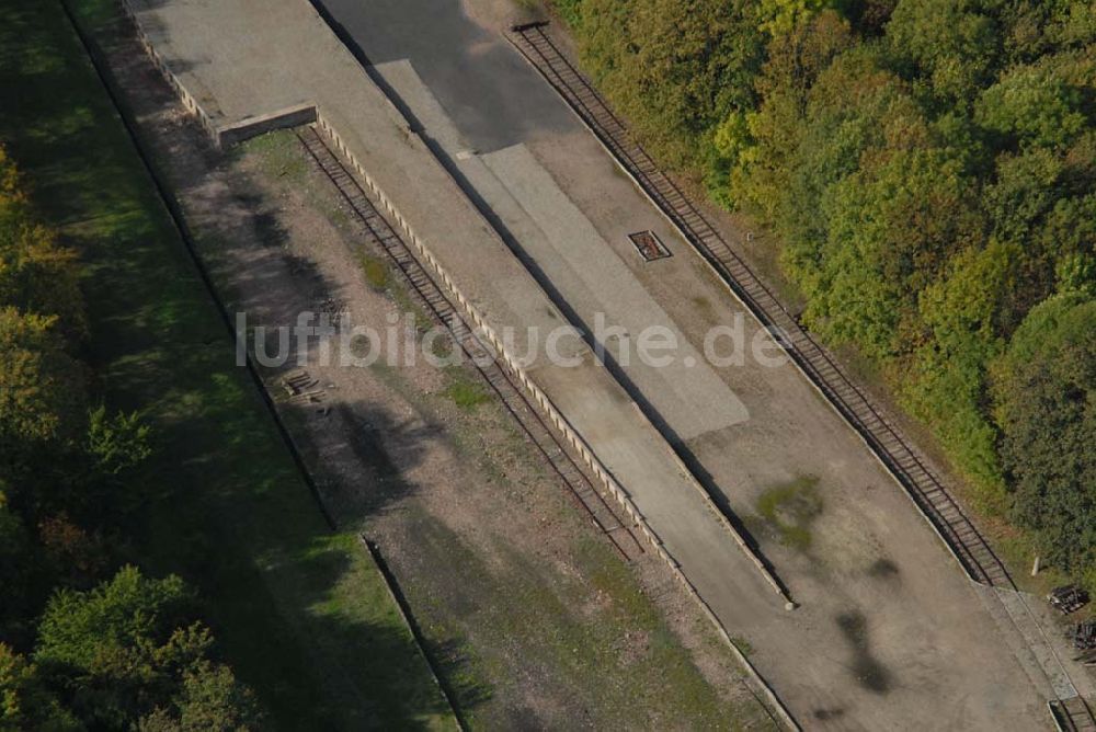 Weimar von oben - Bahnhof des KZ Buchenwald