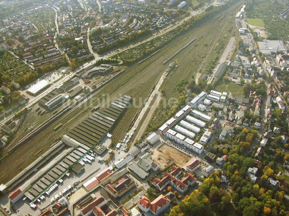 Dingolfing aus der Vogelperspektive: Bahnhof Dingolfing